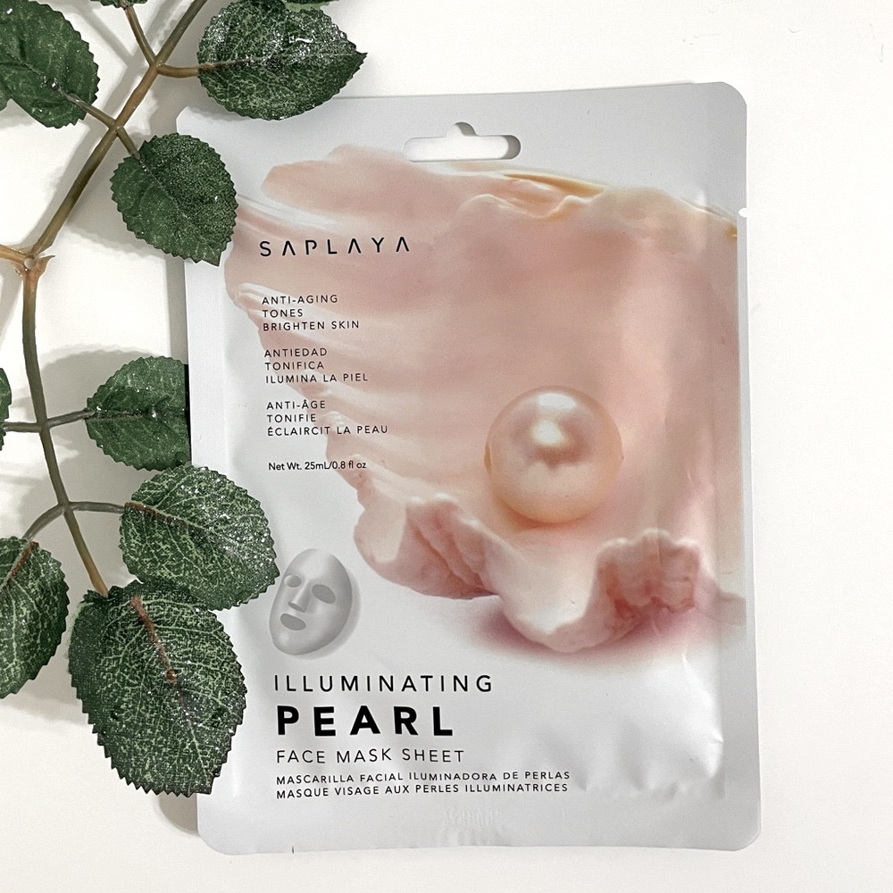 New $5 ea OR 5/$18 SAPLAYA Pearl Anti-Aging Tone/Brighten Nutrition Face Mask